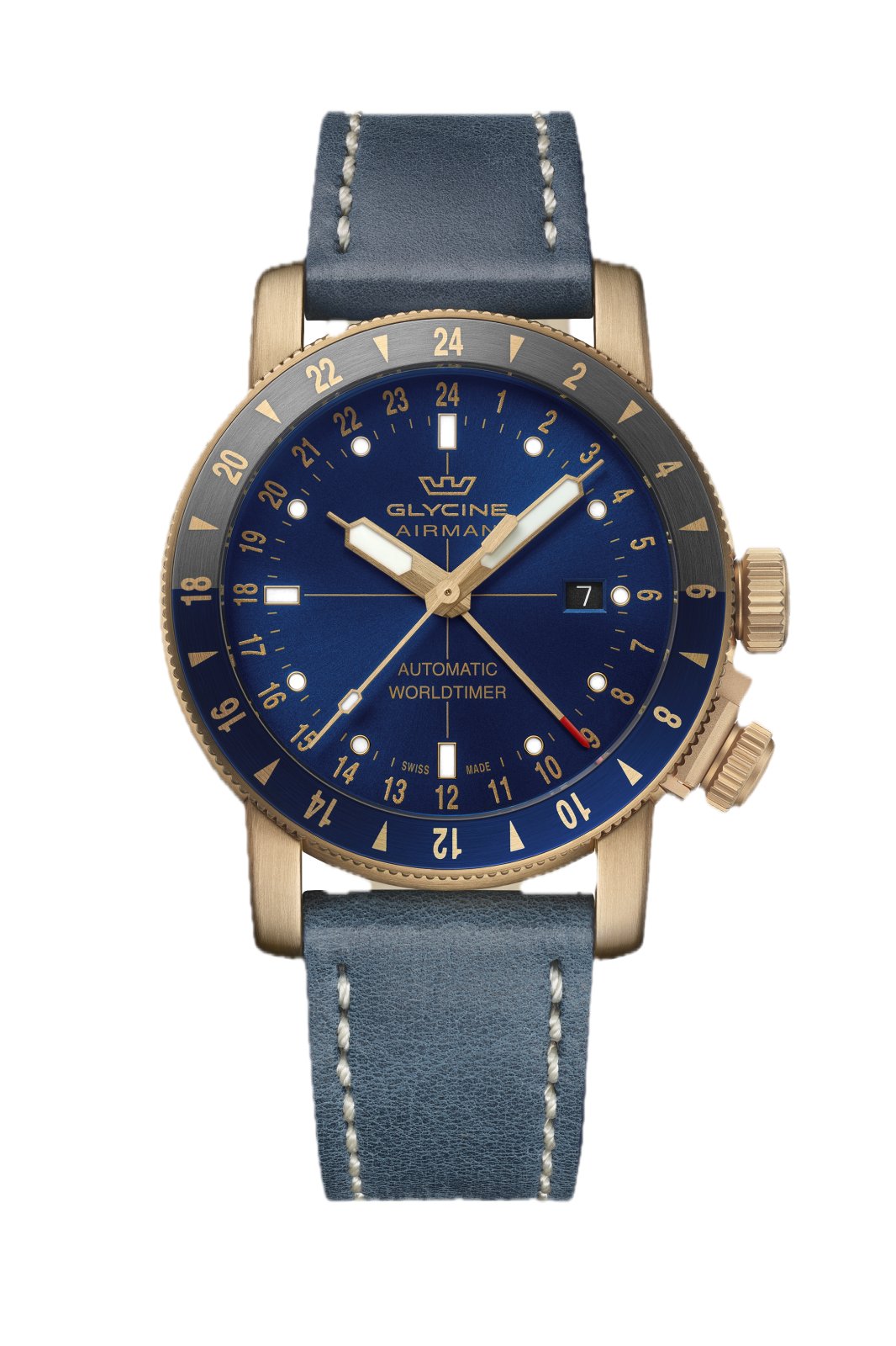 Glycine GL0548 - Airman 44 GMT Bronze